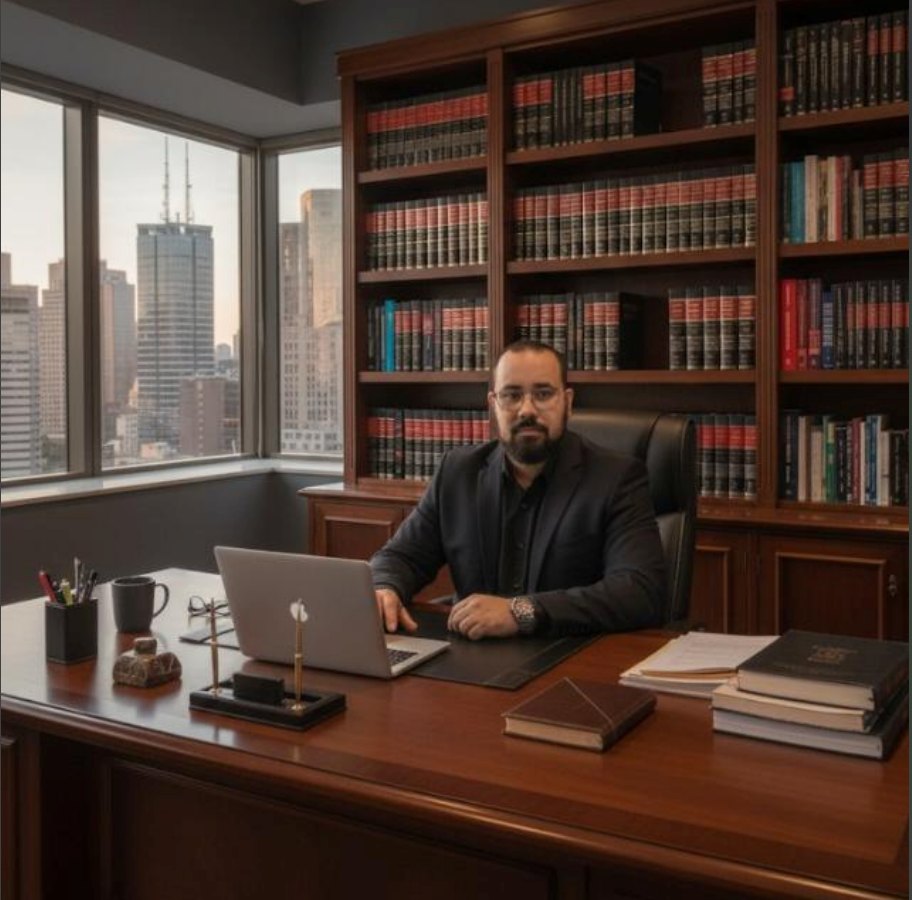 Dr. Filipe Sena em seu escritório